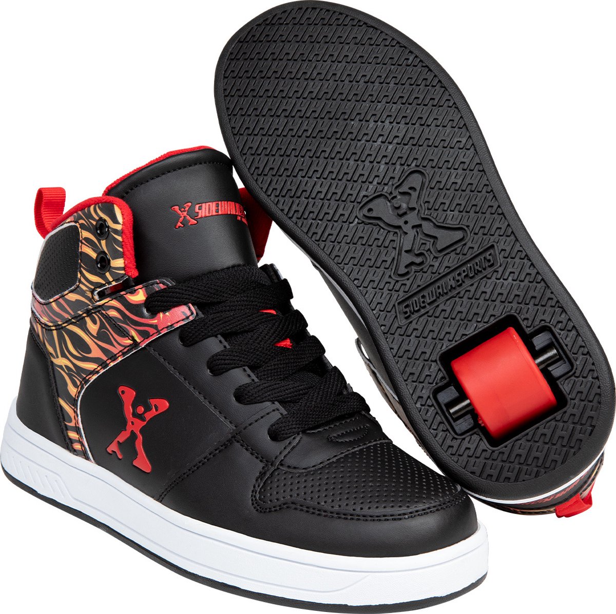 Heelys Sidewalk Sports Flames Zwart