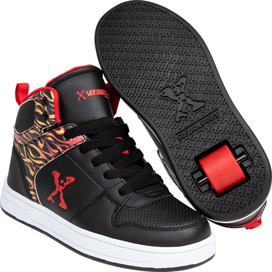 Heelys Sidewalk Sports Black Flames Hoge schoen Snelle lagers