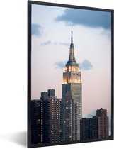 Fotolijst incl. Poster - Empire State Building Manhattan NY - 40x60 cm - Posterlijst