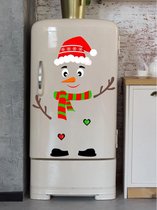 Raamsticker kerstmis - sneeuwpop - raam - koelkast sticker - kerstfeest - feestdagen - kerstversiering - leuke kerstdecoratie - christmas