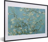 Fotolijst incl. Poster - Van Gogh - Amandelbloesem - Oude meesters - Kunst - Vintage - 40x30 cm - Posterlijst