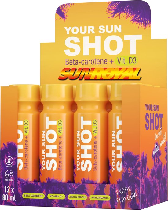 Your Sun Shot - 12x 80ml - Sunshot - Tanshot - Gezondheidsdrank