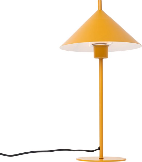 QAZQA triangolo - Lampe de table Design - 1 lumière - H 50 cm - Jaune - Salon | Chambre à coucher | Cuisine