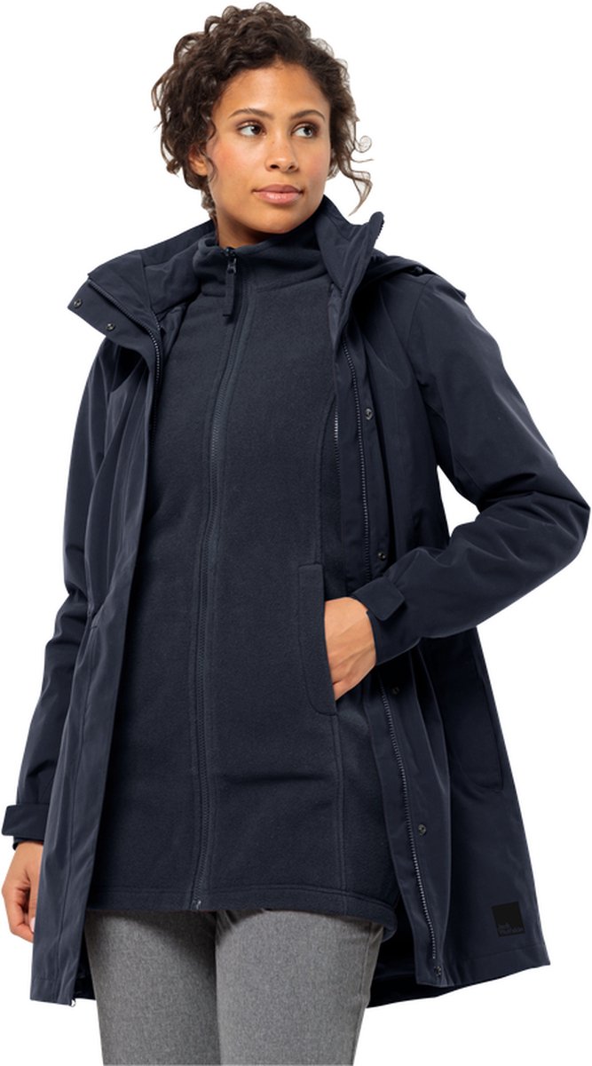 Jack Wolfskin Ottawa Coat Outdoorjas Dames Blauw