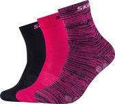 Skechers 3PPK Wm Mesh Ventilation Socks SK41053-0401, voor meisje, Roze, Sokken, maat: 31-34