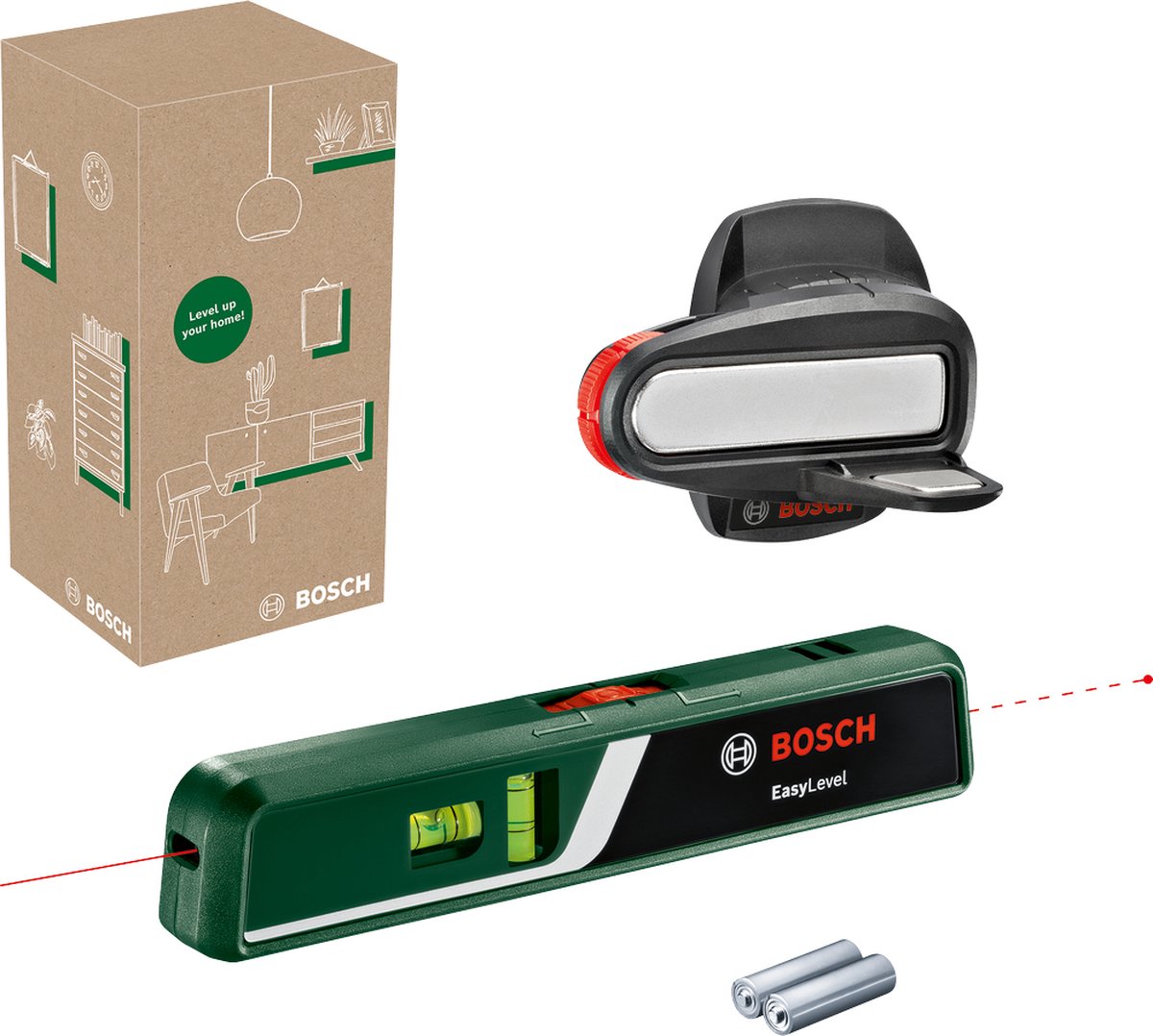 Bosch EasyLevel - Lijnlaser - Inclusief Wandhouder en Batterijen - Bosch