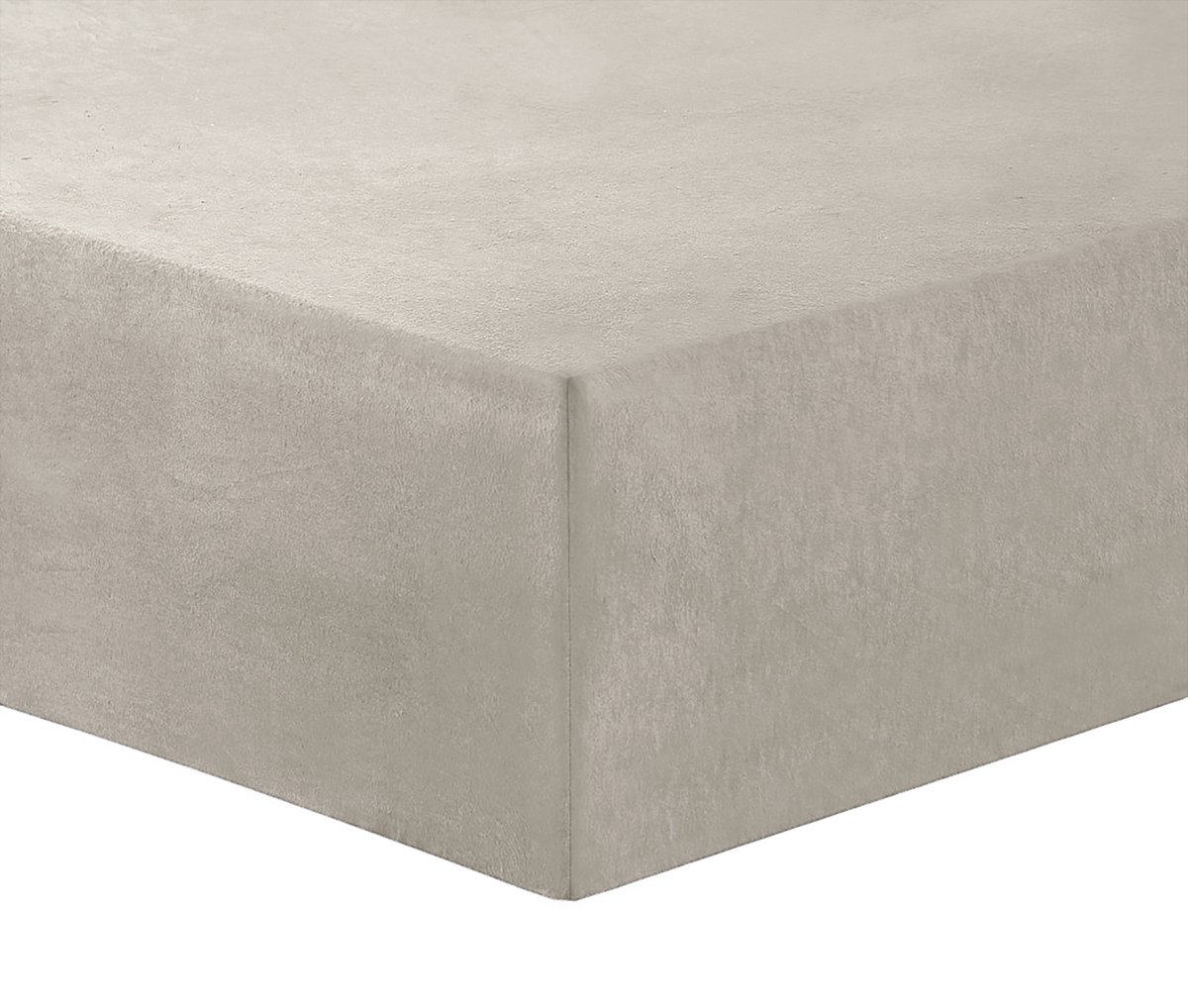 Vision - Hoeslaken - FLANEL - Zacht en warm - Beige - 200 x 200cm met ruime hoek van 30cm - Geschikt voor boxspring matras - 100% katoen Flanel - Oekotex gecertificeerd