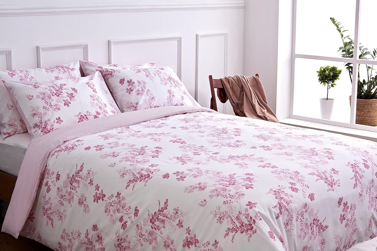 Dekbed, 220 x 240 cm, 4 seizoenen, bloemen, bladeren, vintage