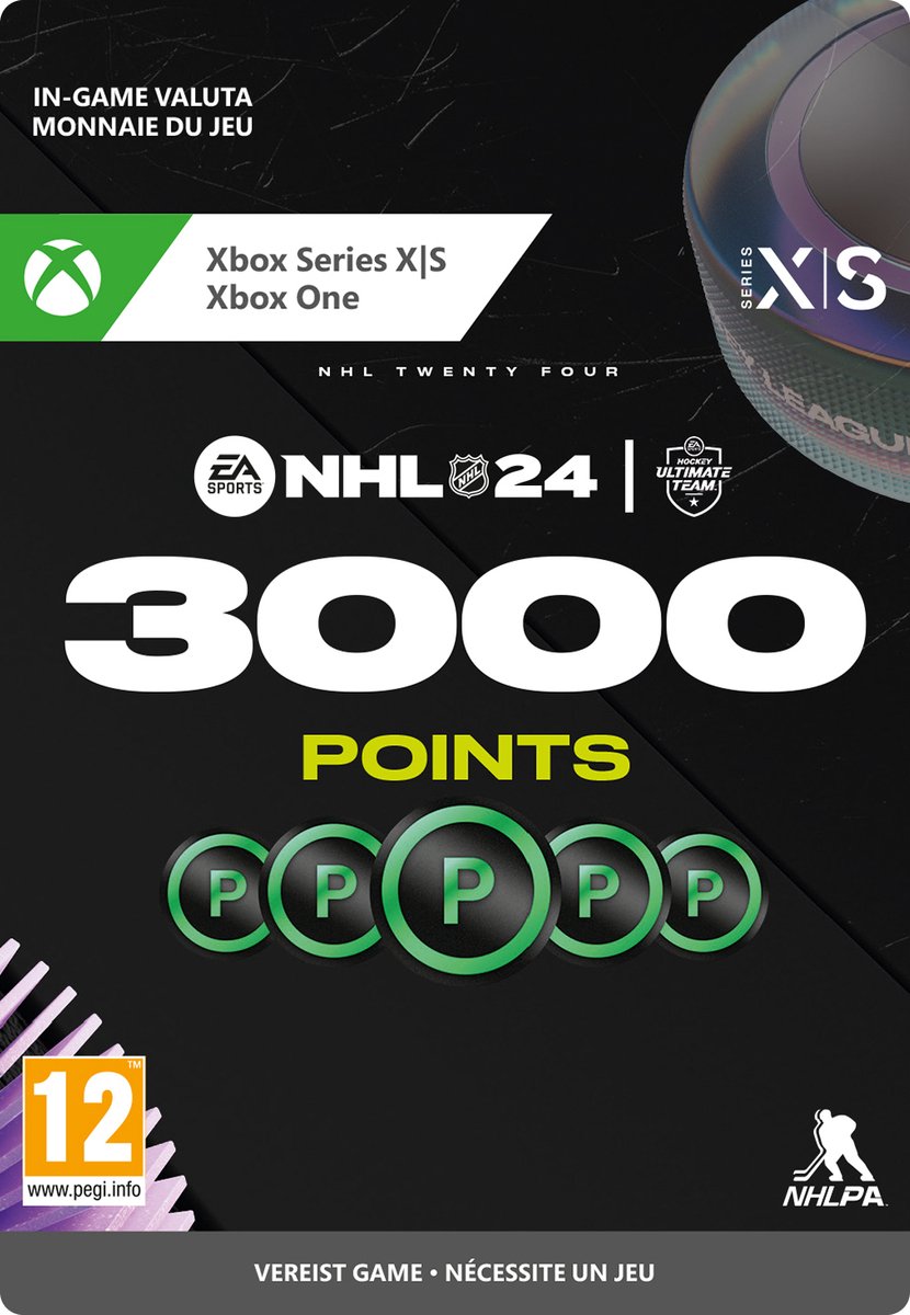 NHL 24 - 3000 NHL POINTS - Xbox Series X|S & Xbox One Download - Niet beschikbaar in België