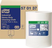 TORK 570137 Extra sterke industriële reinigingsdoekjes wit W1/2/3 Aantal: 160 stuk(s)