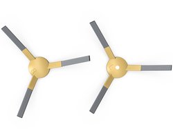 Aeno RC1S zijborstels - Kleine huishoudelijke apparaten - compatibel met RC2S, RC3S - 2PCS/SET