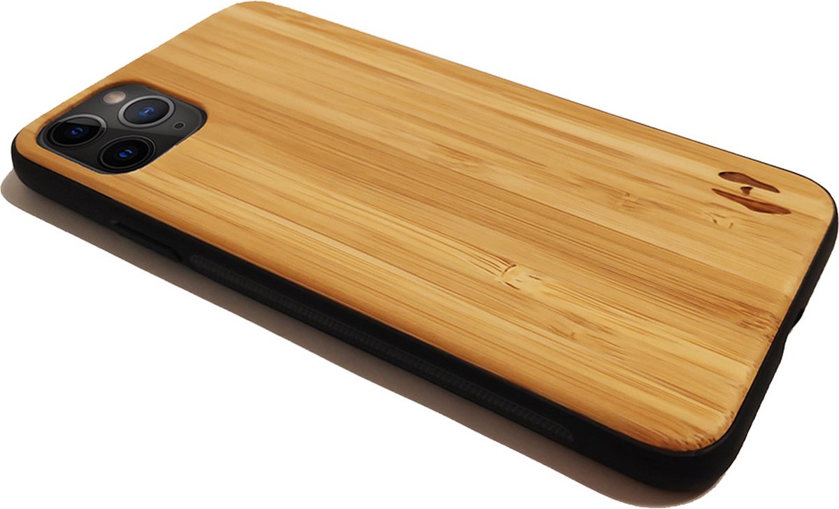 Hoentjen Creatie, Houten TPU case - iPhone 11 pro max Bamboe