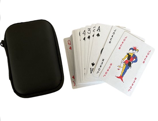 Étui & cartes - Cartes à jouer - étui - Jeu de cartes - Zwart | Jeux |  bol.com