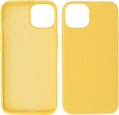 iPhone 15 Hoesje - 2.0mm Dikke Fashion Telefoonhoesje Backcover - Geel