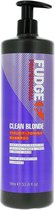 Fudge Clean Blonde Zilvershampoo - Neutraliseert gele en koperkleurige tonen - 1000ml