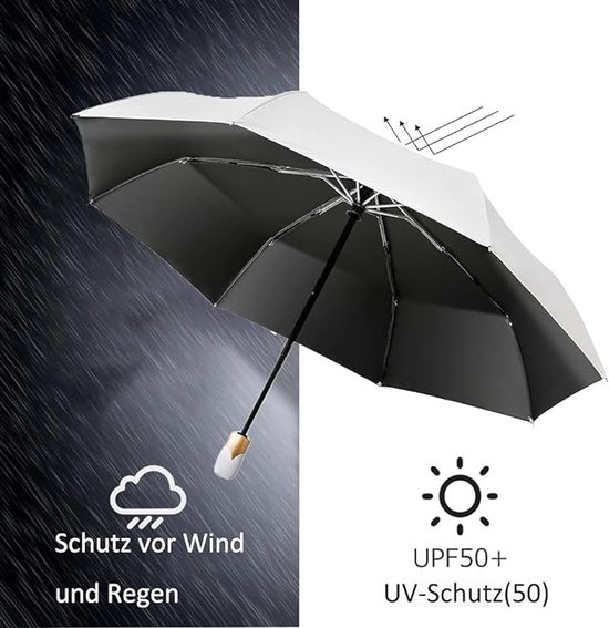 Parapluie compact résistant aux tempêtes avec mécanisme d'ouverture  automatique,... | bol