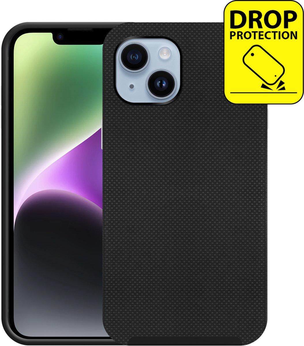 Just in Case hoesje geschikt voor iPhone 15 Hoesje - Drop Protection - Armor Case - Zwart