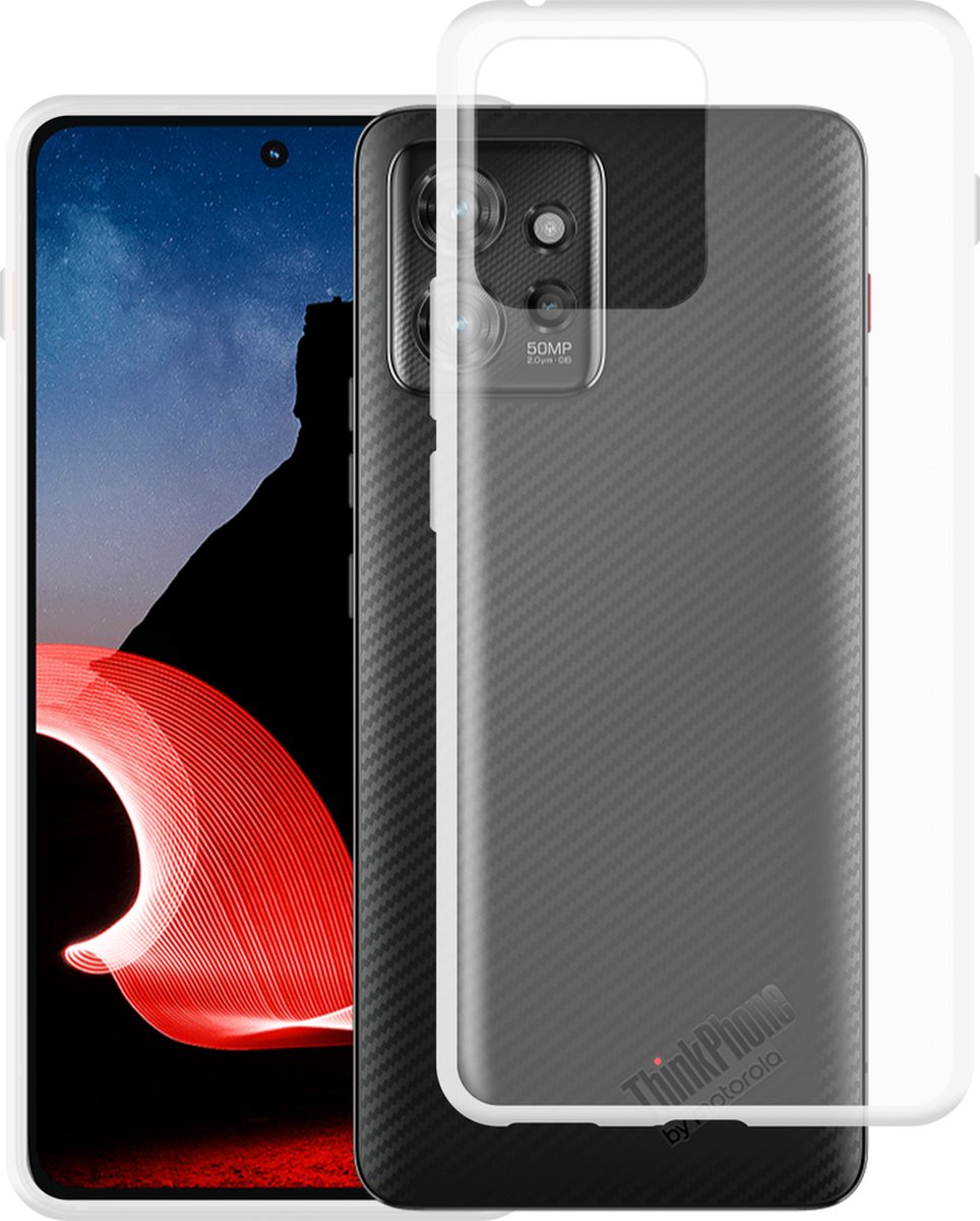 Just in Case hoesje geschikt voor Motorola ThinkPhone Hoesje Siliconen - Flexibele Case - Transparant