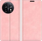 OnePlus 11 Magnetic Wallet Case - Pink