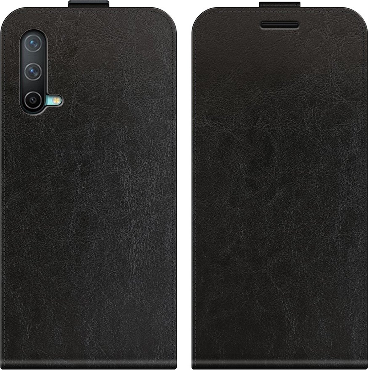 Just in Case hoesje geschikt voor OnePlus Nord CE 5G - Flip Case met Pasjeshouder - Zwart