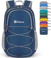 Ultralichte opvouwbare rugzak 28L, kleine rugzakken Waterdichte wandelrugzak Opvouwbare rugzak voor dames Heren Outdoor wandelen (marineblauw)