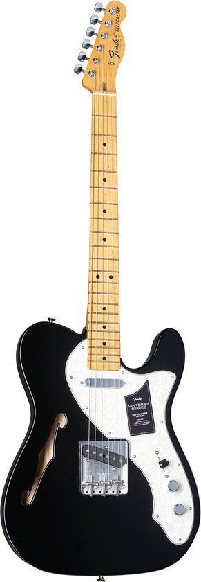 ギター Fender Vintera II60s Telecaster Thinline Fender Vintera II 60's Telecaster Thinline Black « Elektrische Gitaar