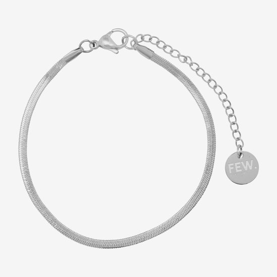 Essenza Flat Chain Bracelet Silver