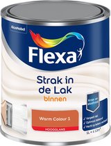 Flexa Strak in de lak - Binnenlak Hoogglans - Warm Colour 1 - 1l