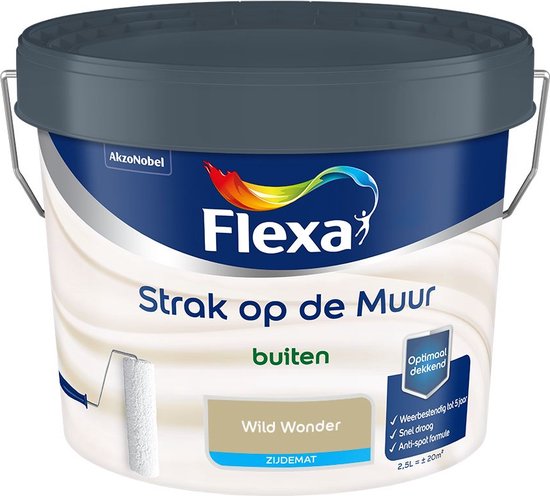 Flexa Strak op de muur - Buiten Zijdemat - Wild Wonder - 1l