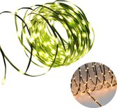 Cheqo® Draadverlichting - Kerstverlichting - Kerstlampjes - Kerstboomverlichting - Lampjes Slinger - Lichtsnoer - LED Lampjes voor Binnen en Buiten - 24 Meter - 800 LED - Extra Warm Wit