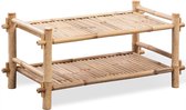 The Living Store Schoenenrek Bamboe 80x35x36cm - 2 lagen