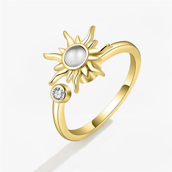 Fidget ring soleil - anti-stress - anti-anxiété - spinner ring