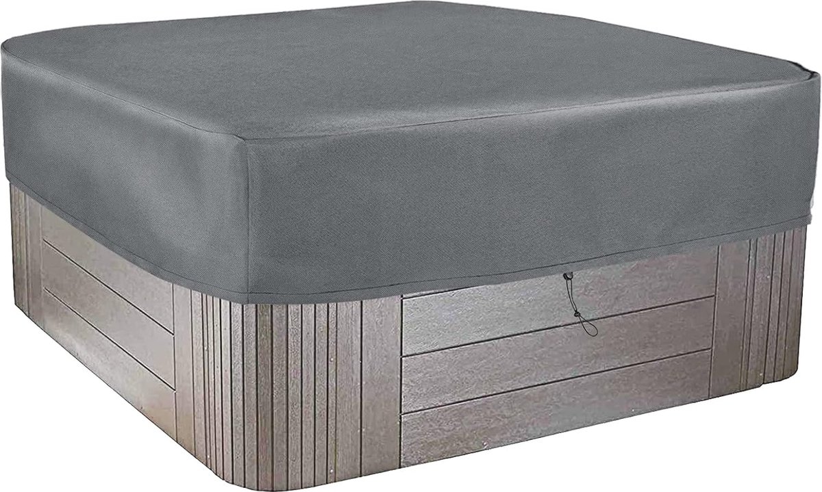 Afdekking whirlpools, rechthoekige whirlpoolafdekking buiten, waterdicht, 100% UV-bestendig, protector spa (230 x 230 x 25 cm)