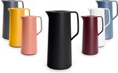 Emsa Motiva thermoskan - 1 liter - 12 uur warm - 24 uur koud, glazen kolf, Scandinavisch design, zwart