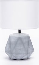 Aigostar 10LC6 - Lampe de table Chambre - Ø 20 cm - 1xE14 - Wit - 40W - sans source lumineuse