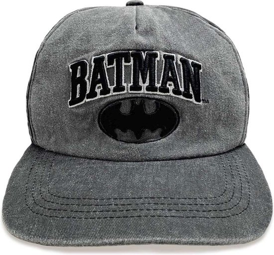 DC Comics Batman - Collegiate Tekst Baseball cap - Grijs