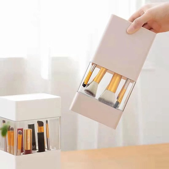 Rangement Maquillage Pinceaux Acrylique Transparent 3 Fente Organisateur  pour Pinceaux Brosse Boîte de rangement : : Cuisine et Maison