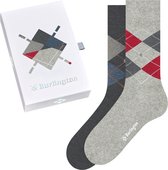 Burlington Basic Gift Box 2-Pack cadeau geschenkset Katoen Multipack Sokken mannen veelkleurig - Maat 40-46