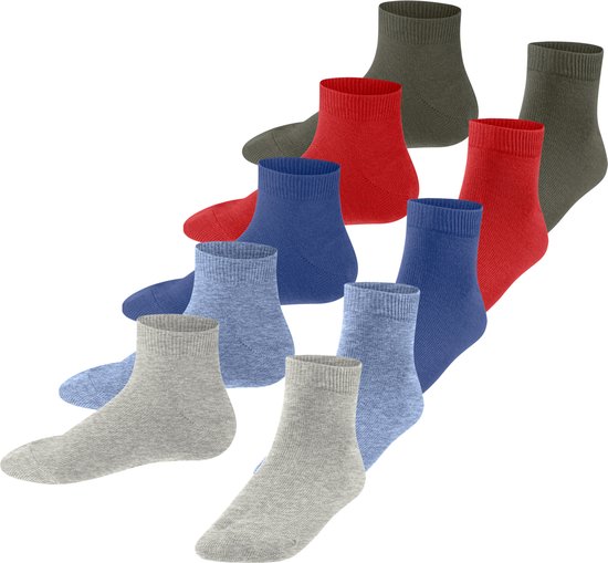 Esprit Solid- Mix 5-Pack Enfants Chaussettes basses - Multicolore - Taille 27-30