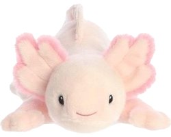 foto van Aurora Eco Nation pluche knuffeldier Axolotl - roze - 37 cm - Waterdieren thema speelgoed
