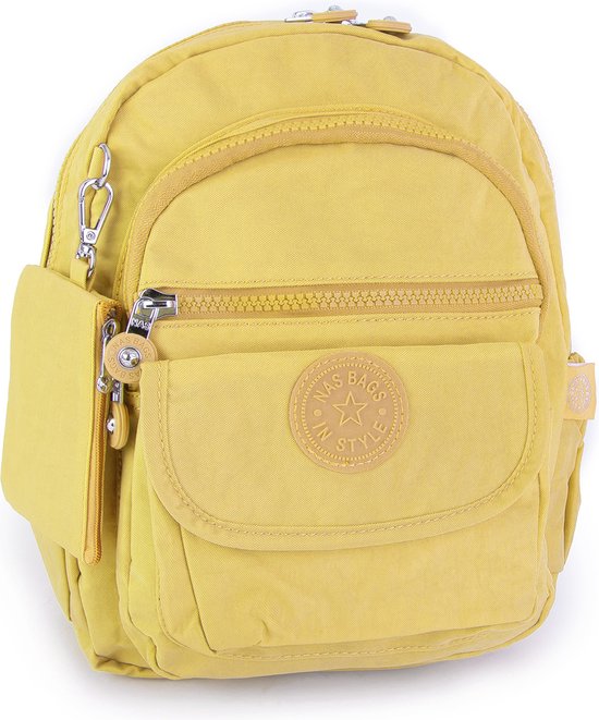 Nas Bag Travel Nurse Bag, Grand sac à langer, sac à langer, sac à dos essentiel unisexe, sac d'école (jaune) - imperméable
