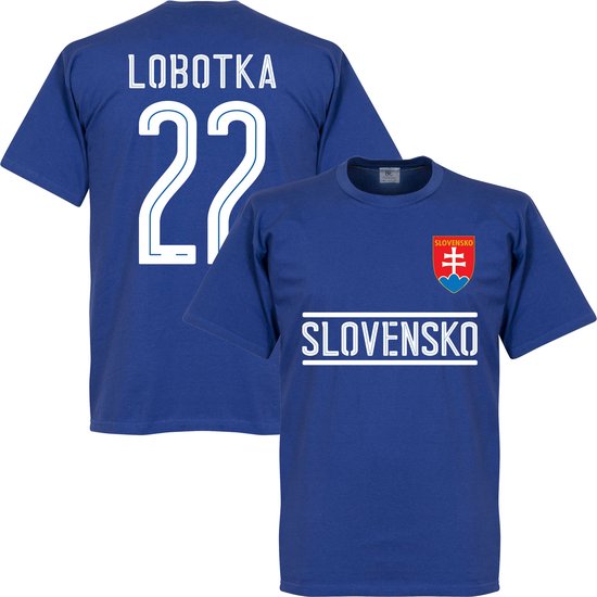 Slowakije Lobotka 22 Team T-Shirt - Blauw - 3XL