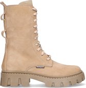 Braqeez 423762-506 Bottes à lacets Filles - Beige - Daim - Lacets