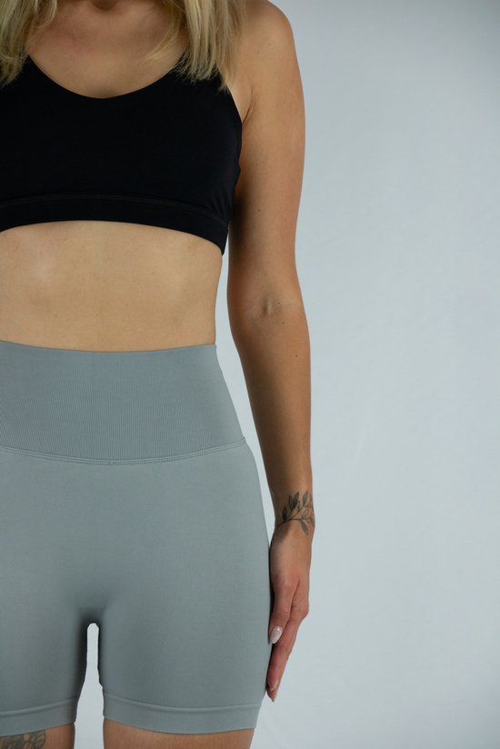 Foto: Gymhunterz dames fitness sport bh s workout crop top v hals reathable elastisch materiaal zweetafvoerende functie stretch in vier richtingen extra boterzacht handgevoel kleur zwart maat m