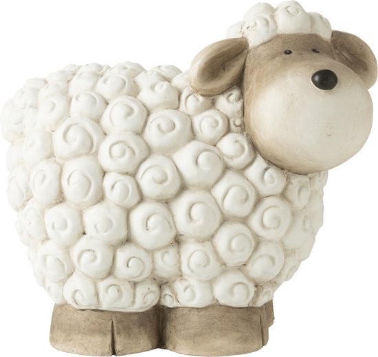 J-Line figurine Mouton - magnesium - blanc/gris - small