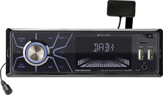 Autoradio Caliber avec Bluetooth - USB, SD, AUX, FM - 1 DIN
