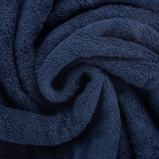 Handdoekenset van 100% biologisch katoen, hoge kwaliteit, zacht en zeer absorberend, sneldrogend, Oeko-Tex Made in Green & GOTS-gecertificeerd (2 badhanddoeken - 4 handdoeken, Deep Sea Blue) - 