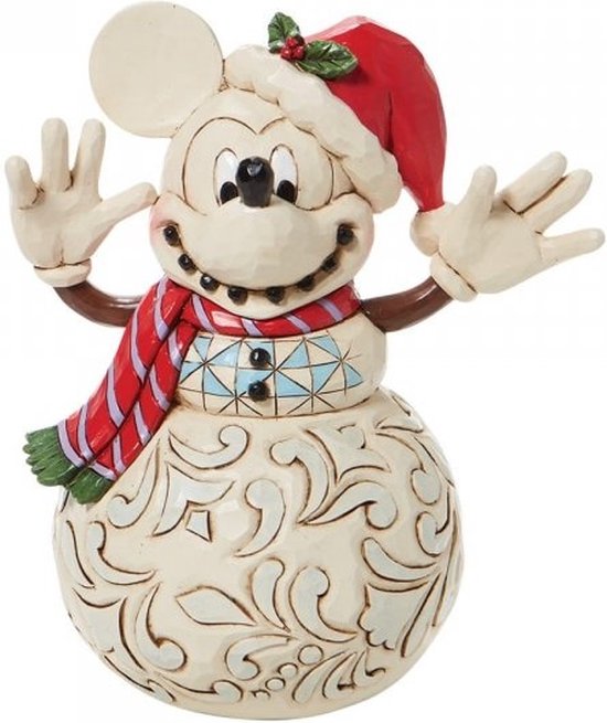 Snowy Smiles (Figurine de Snowman de neige Mickey Mouse )