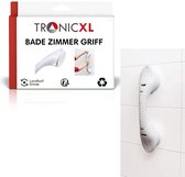 Poignée de salle de bain TronicXL XXL Premium sans perçage avec ventouse poignée d'aspiration pour baignoire WC douche 50 cm support de montage poignée de douche poignée de salle de bain main courante senior