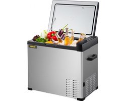 Camping Koelkast Koelbox Koelkast Boot Auto Koelkast Draagbare Vriezer 12V53Qt Kampeerkoelkast voor Buitengebruik